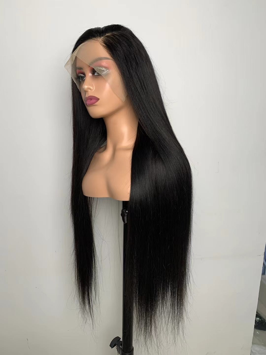Transparent Lace Front Wig Slkin Melt Lace 100% Human Virgin Hair Straight Hair Wig