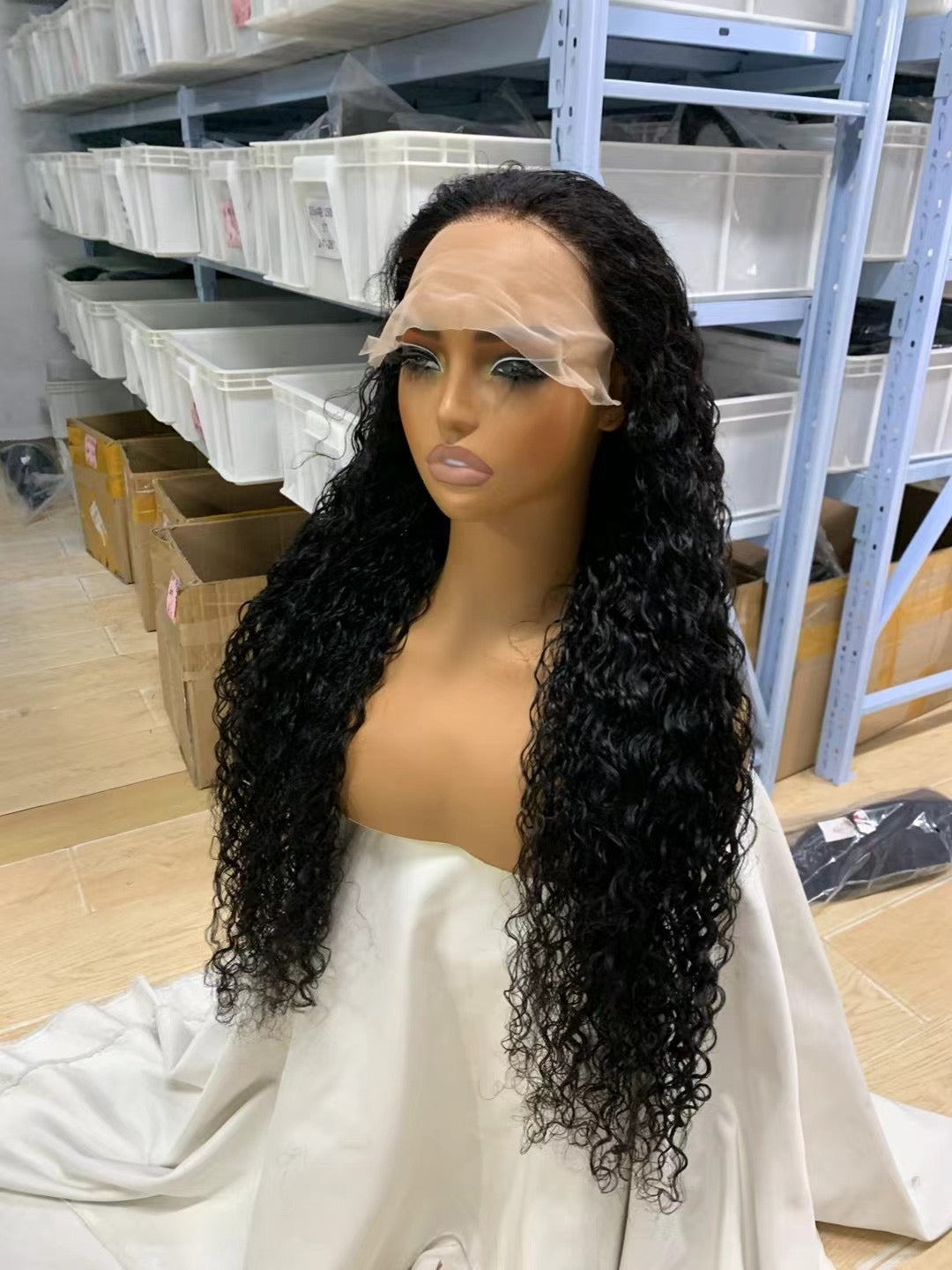Bleached Knots Water Wave HD Lace Front Wig With Preplucked Natural Hairline