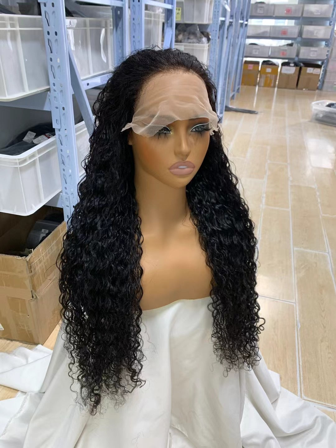 Bleached Knots Water Wave HD Lace Front Wig With Preplucked Natural Hairline