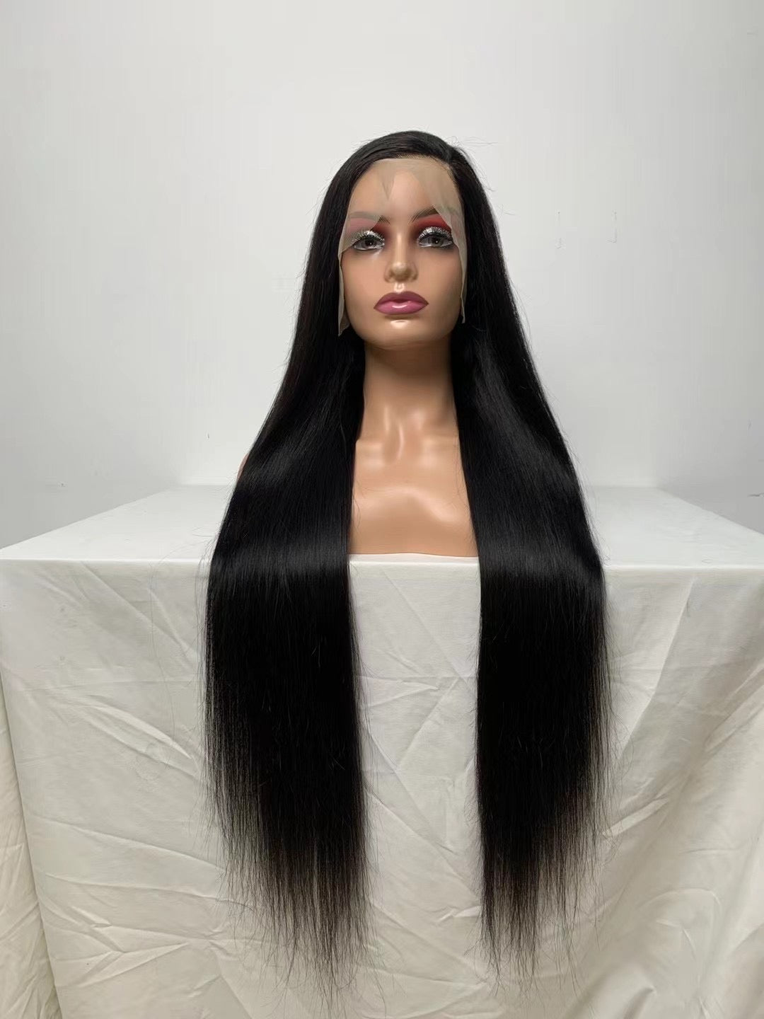 Transparent Lace Front Wig Slkin Melt Lace 100% Human Virgin Hair Straight Hair Wig