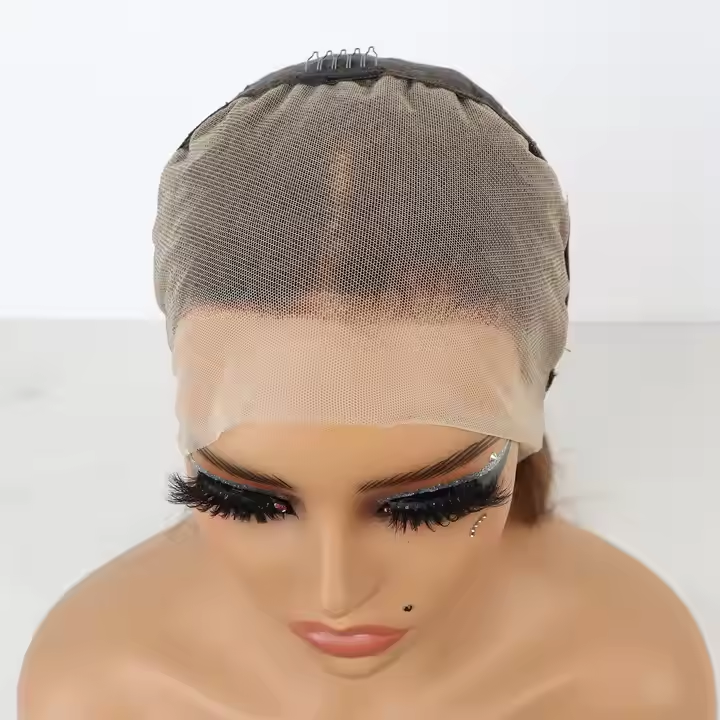 EN Balayage Highlight P4/27 Color 13x4 Lace Frontal Straight Human Hair Wig